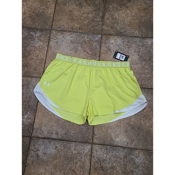 Under Armour Women's Play Up 3.0 Shorts , Pale Moonlight (911)/White , XX-Large - Picture 2 of 8